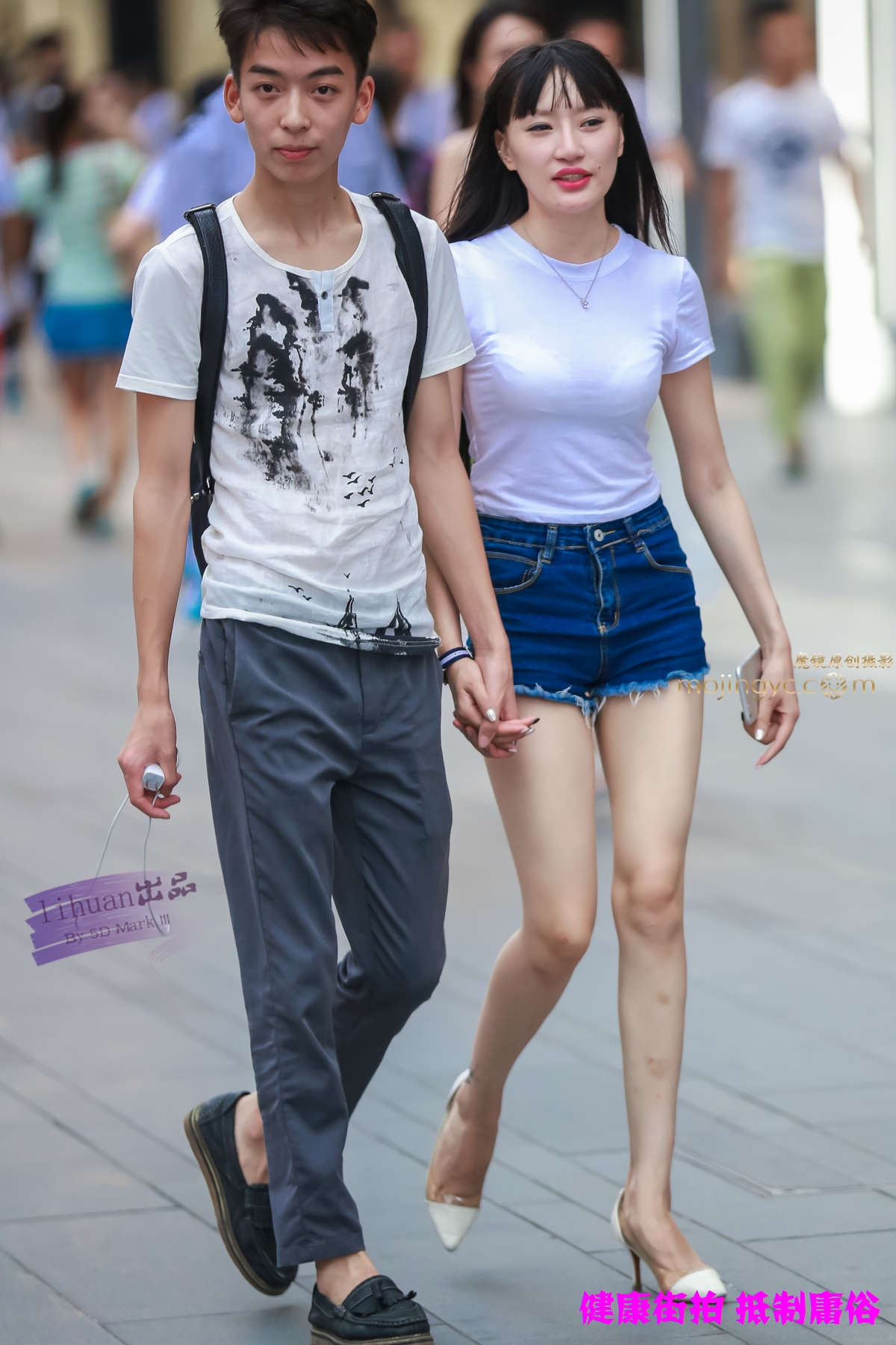 图片[2]-李欢原创-短裤，美腿（9P）-日更街拍