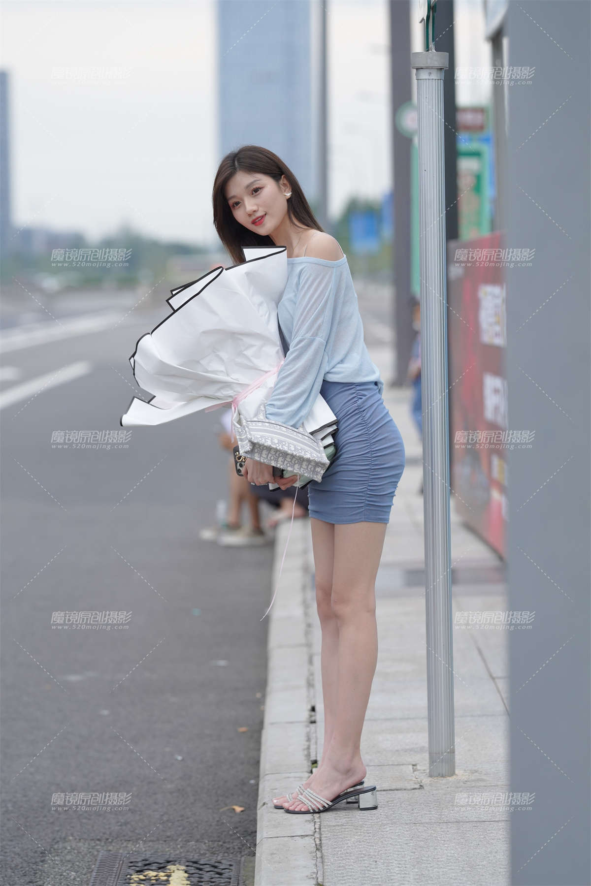 优雅清新又甜美-日更街拍