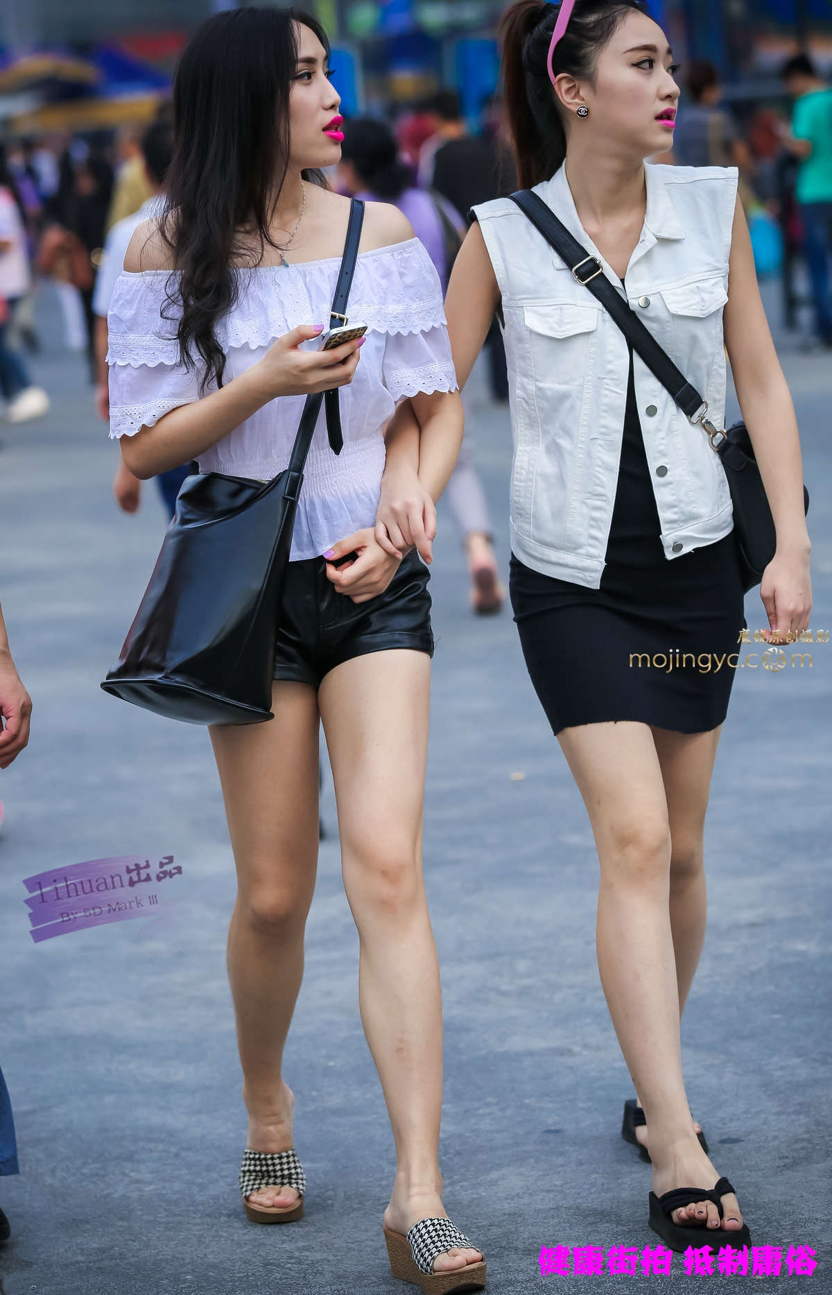 图片[2]-李欢原创-皮短裤，美女（14P）-日更街拍