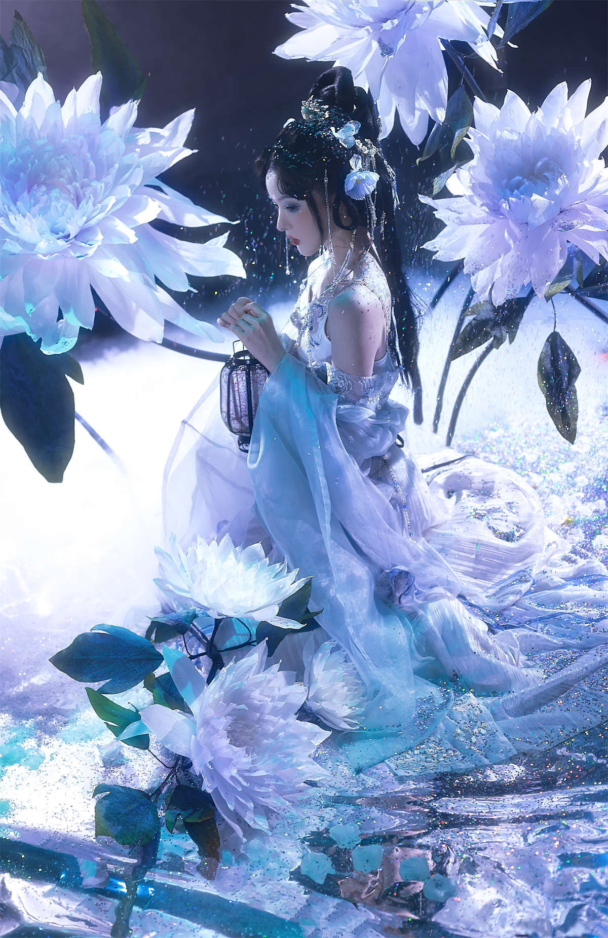 YITUYU艺图语 2023.01.31 月影 天晴后的樱花花-日更街拍