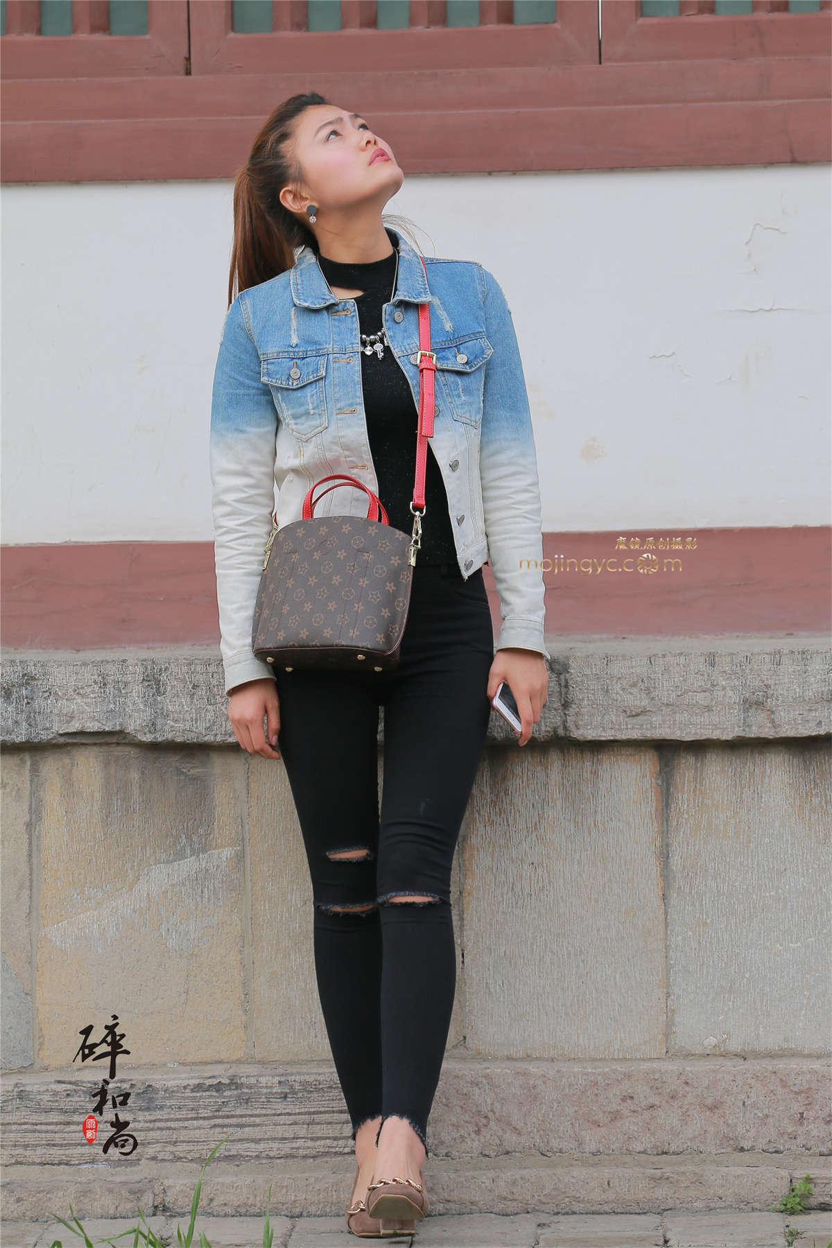 紧身牛仔长腿-日更街拍