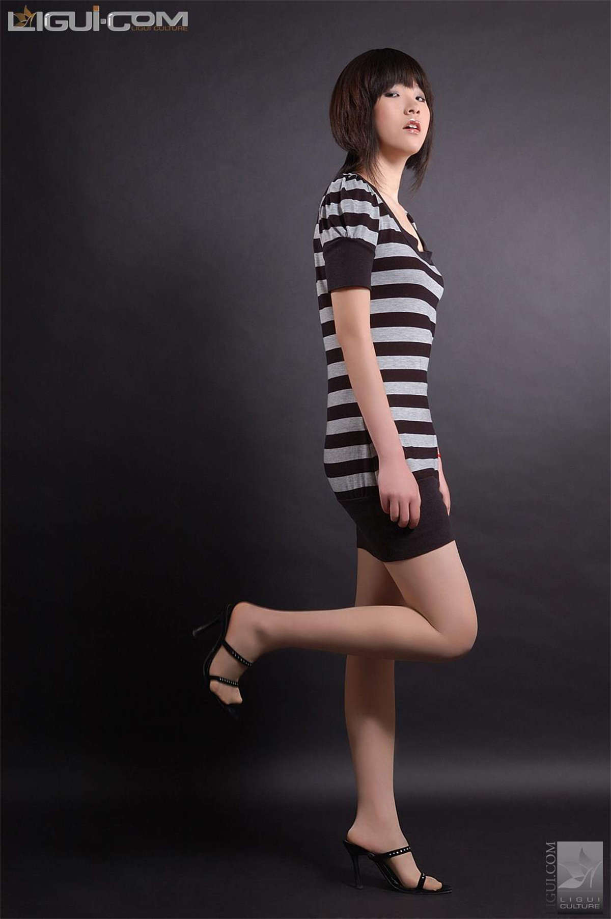 图片[2]-Ligui丽柜 20080530 姜娜 黑白有几何-日更街拍