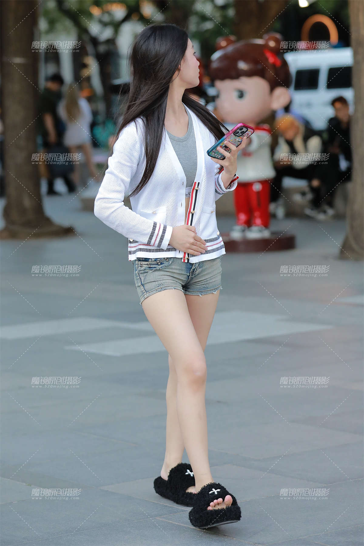 图片[2]-超紧牛仔热裤-日更街拍