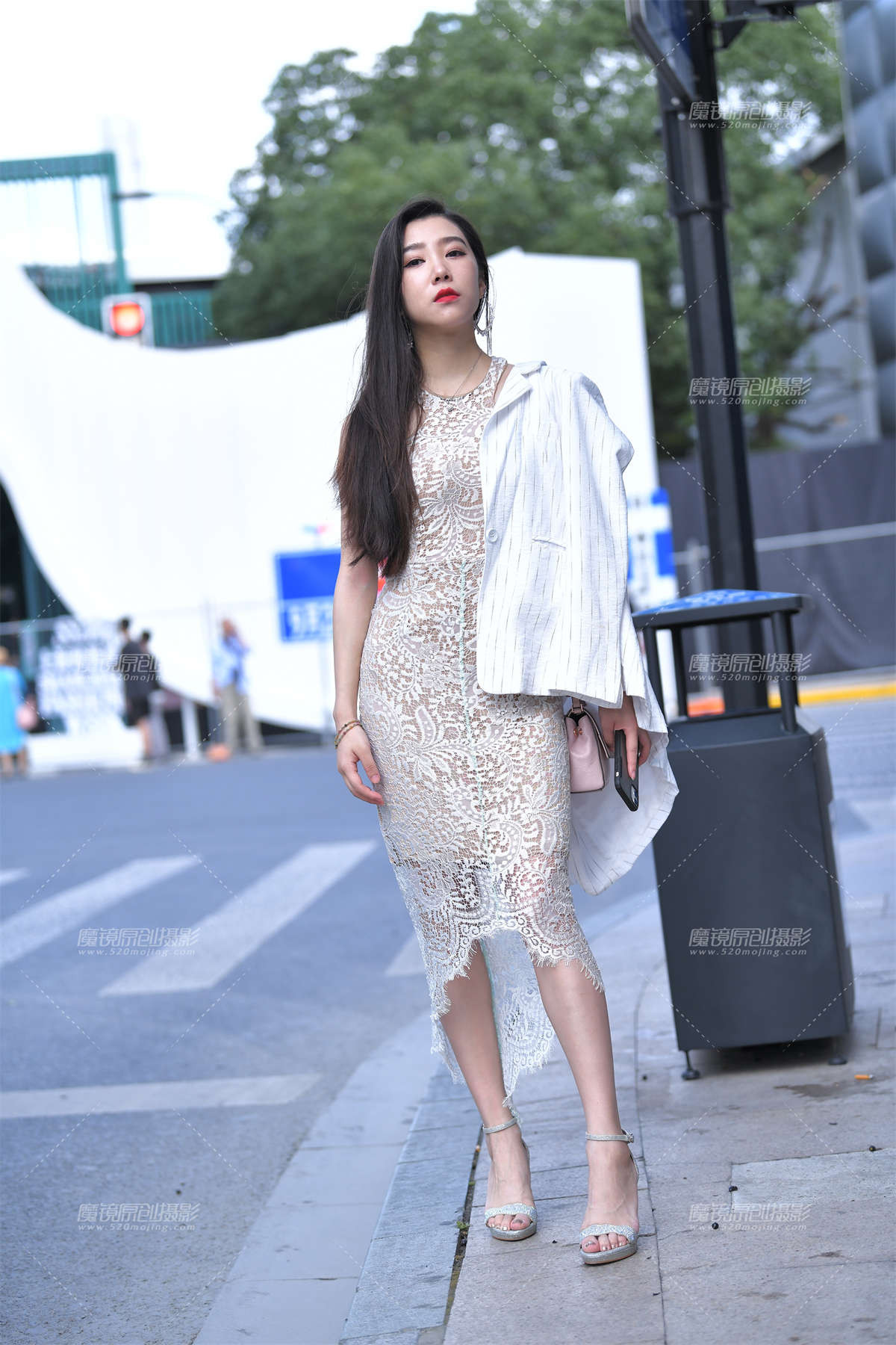 白裙高跟-日更街拍