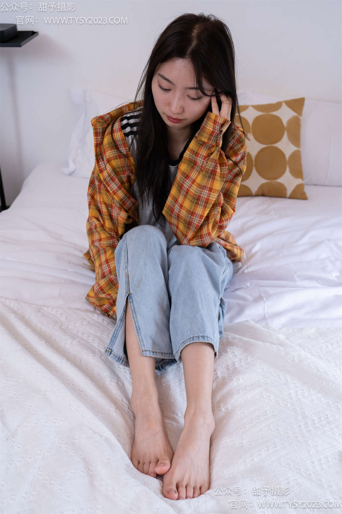 甜予摄影078期：雪梨-帆布鞋、白棉袜、裸足 完整版-日更街拍
