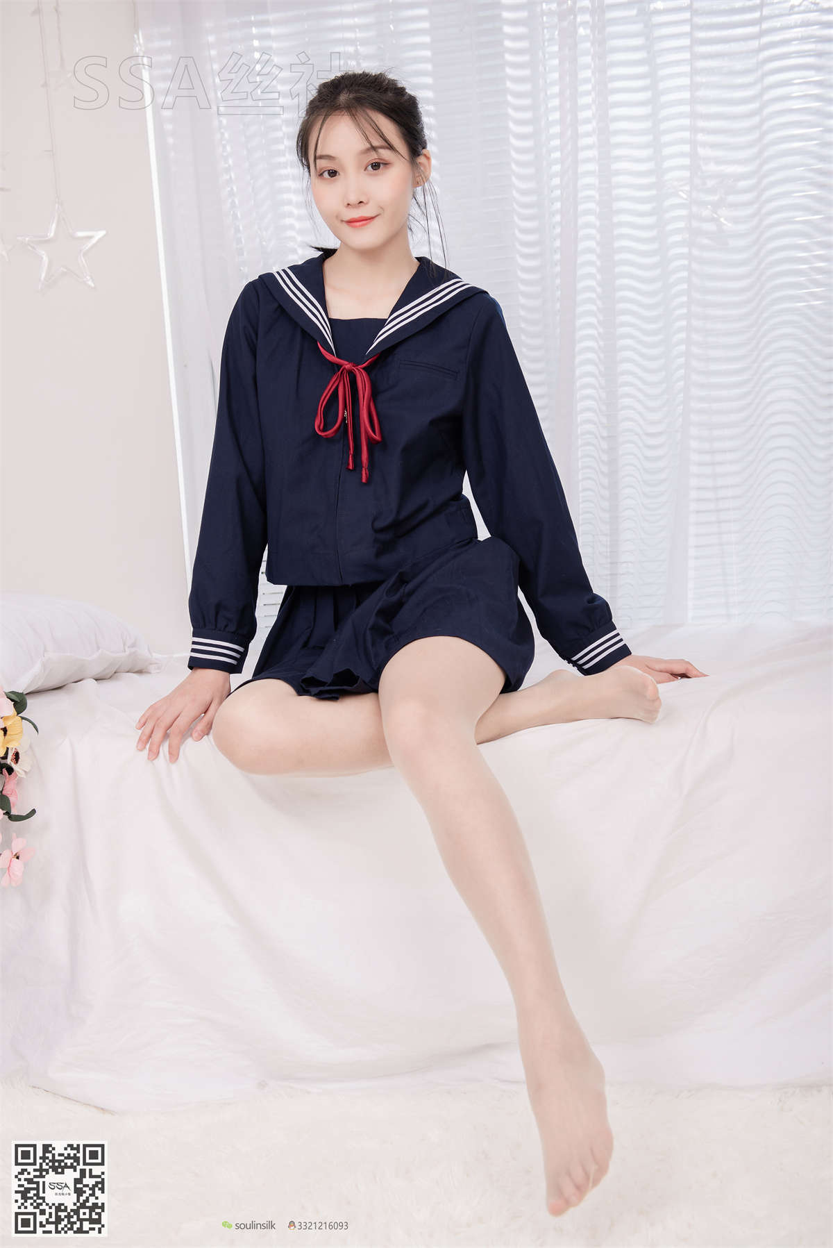 图片[2]-SSA丝社 NO.142 丽萍 JK制服的穿搭示范-日更街拍