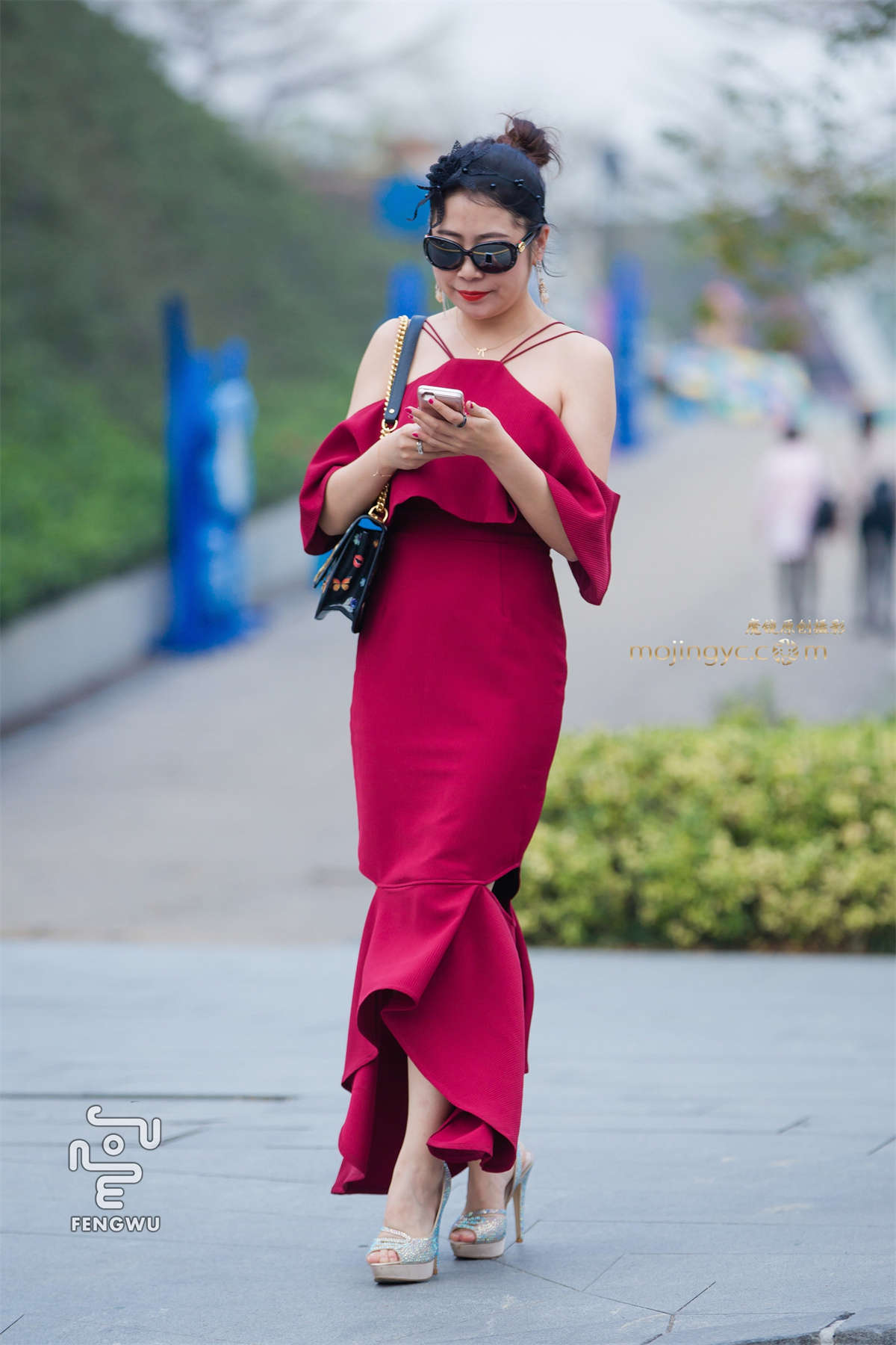 图片[2]-吊带鱼尾裙，鱼嘴高跟（11）-日更街拍