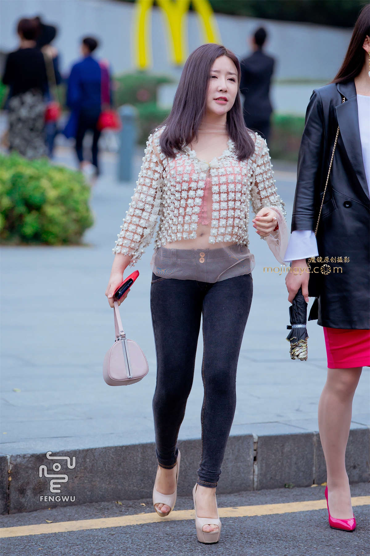 图片[2]-紧身裤，鱼嘴高跟（12）-日更街拍