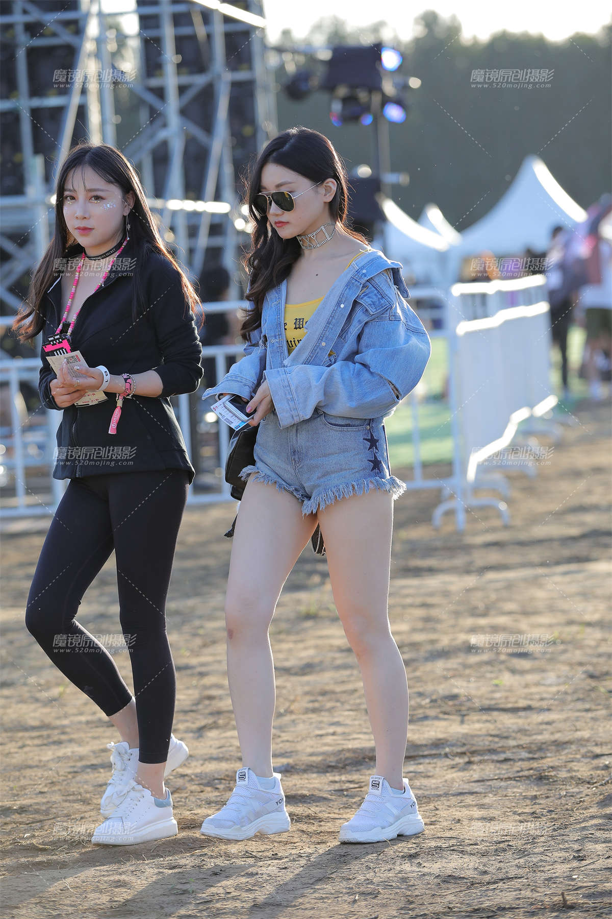 【视觉冲击赛贴】高腰热裤，大白腿美眉-日更街拍