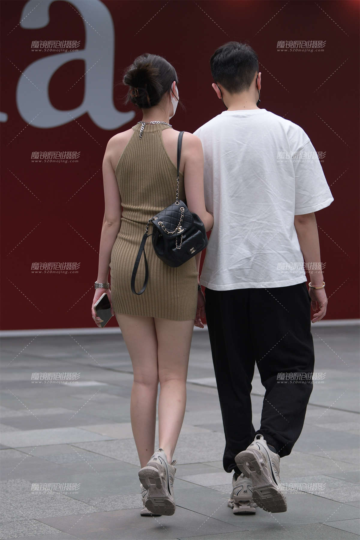 图片[2]-卡其色包臀裙-日更街拍