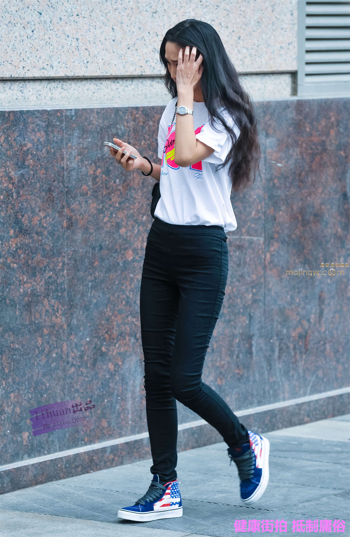 李欢原创-黑裤，高挑丰满（12P）-日更街拍