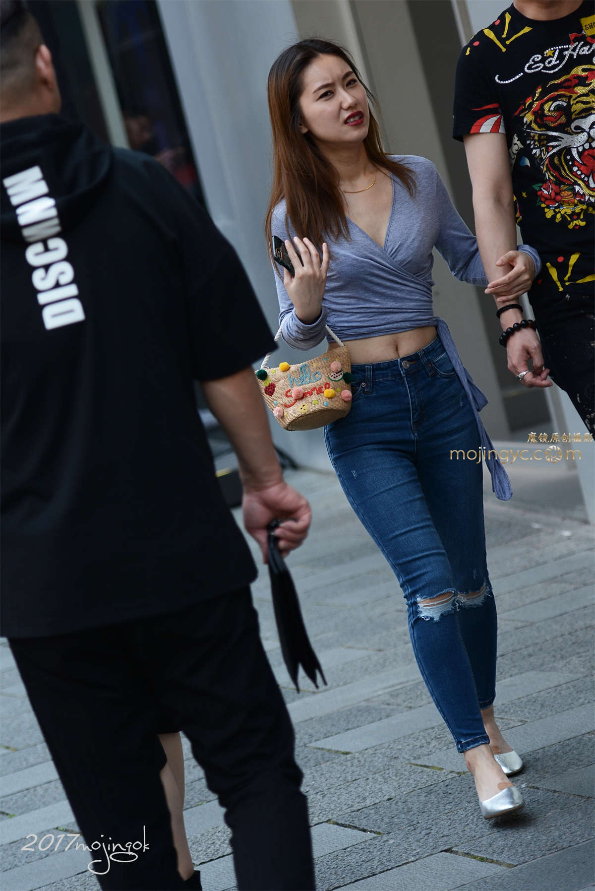 咔喳赛21 露脐装 紧身牛仔（16p）-日更街拍