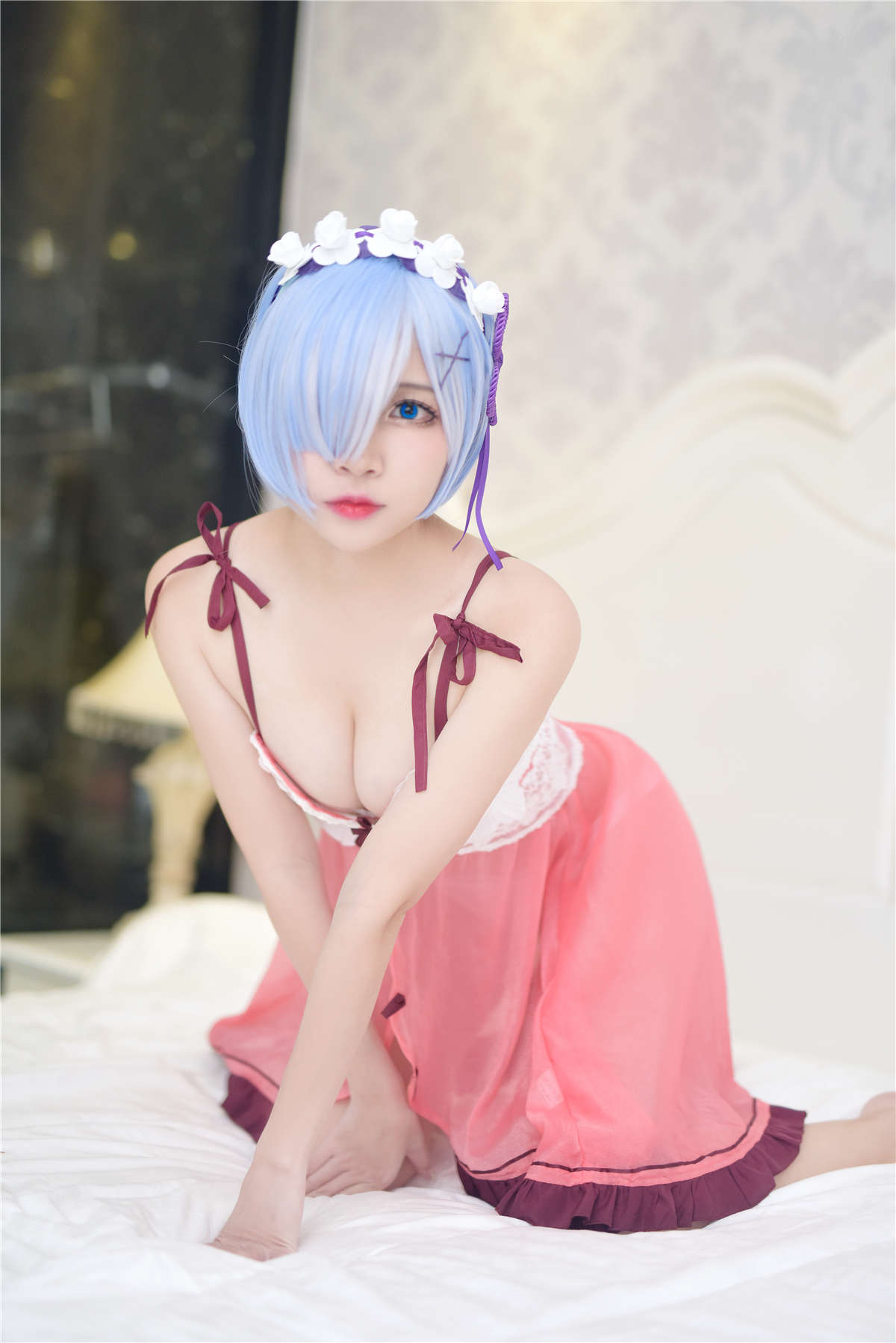 高产型Coser-二佐Nisa 睡衣-日更街拍