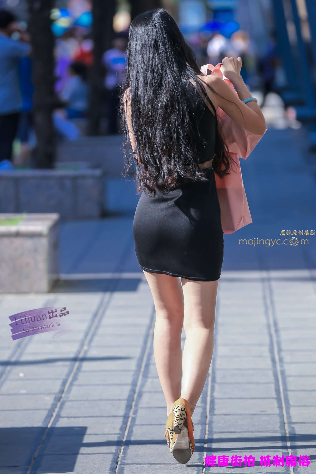 李欢原创-黑色裹身裙（10P）-日更街拍