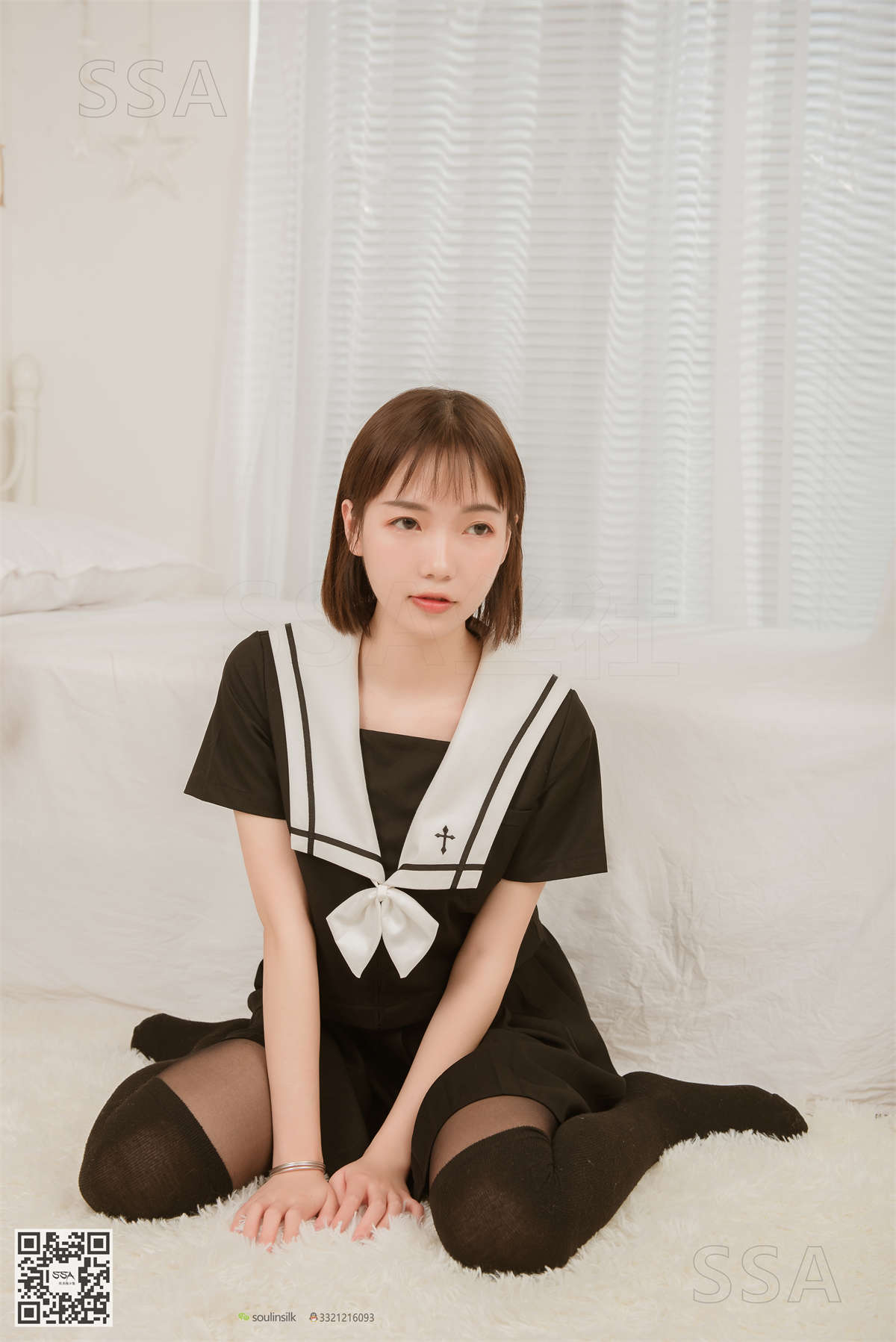 图片[2]-SSA丝社 NO.151 桃子 JK制服穿搭示范-日更街拍