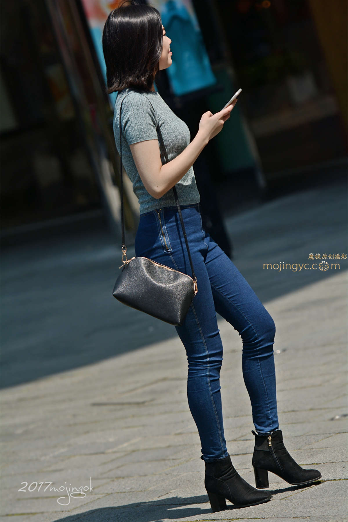 图片[2]-咔喳赛28 紧身牛仔 手臂皮肤好粗（12p）-日更街拍