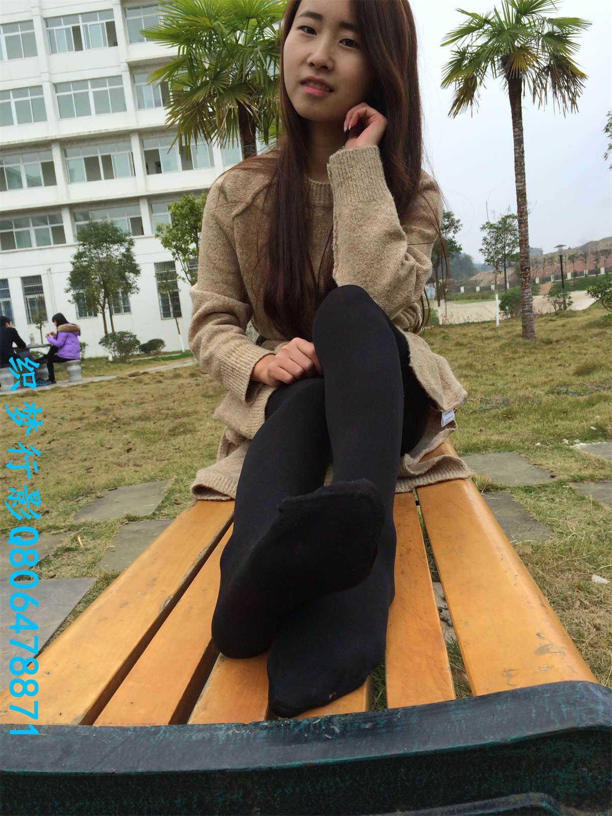 图片[2]-织梦行影摄影作品 第005期 宋晨校园厚黑丝高跟-日更街拍