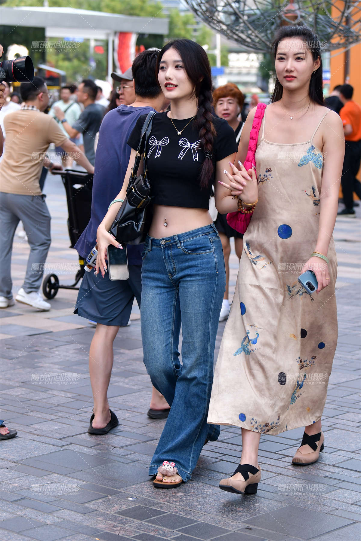 图片[2]-★美脐牛仔裤美女-日更街拍