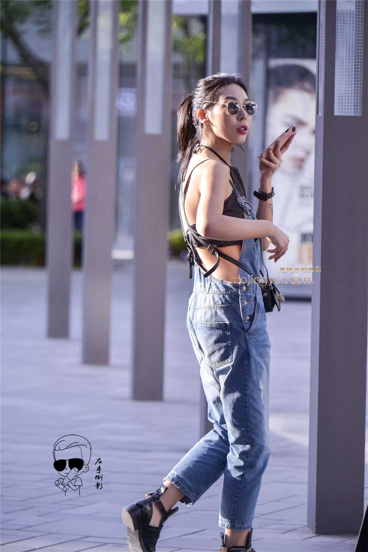 美背香肩漂亮-日更街拍