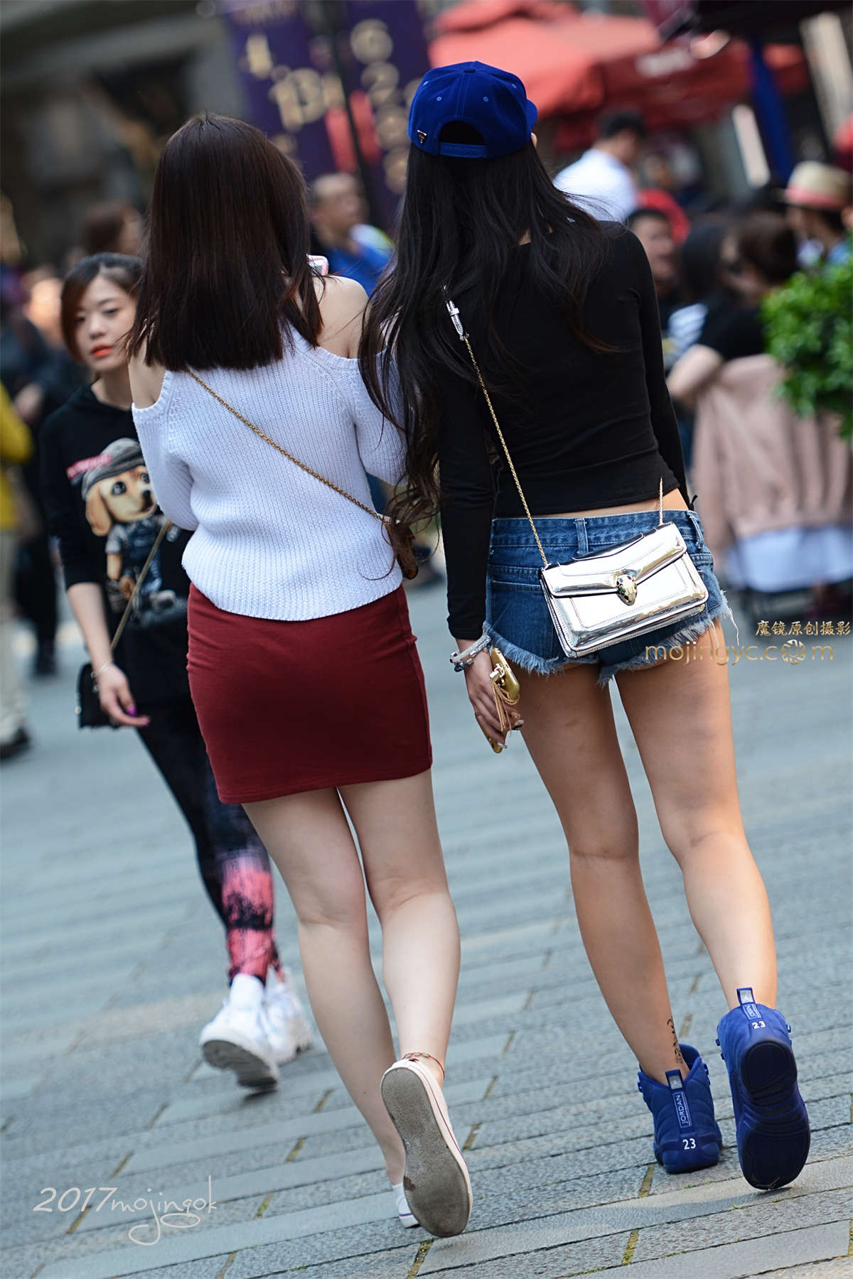 图片[2]-咔喳赛30 热裤裸腿乔丹鞋（12p）-日更街拍