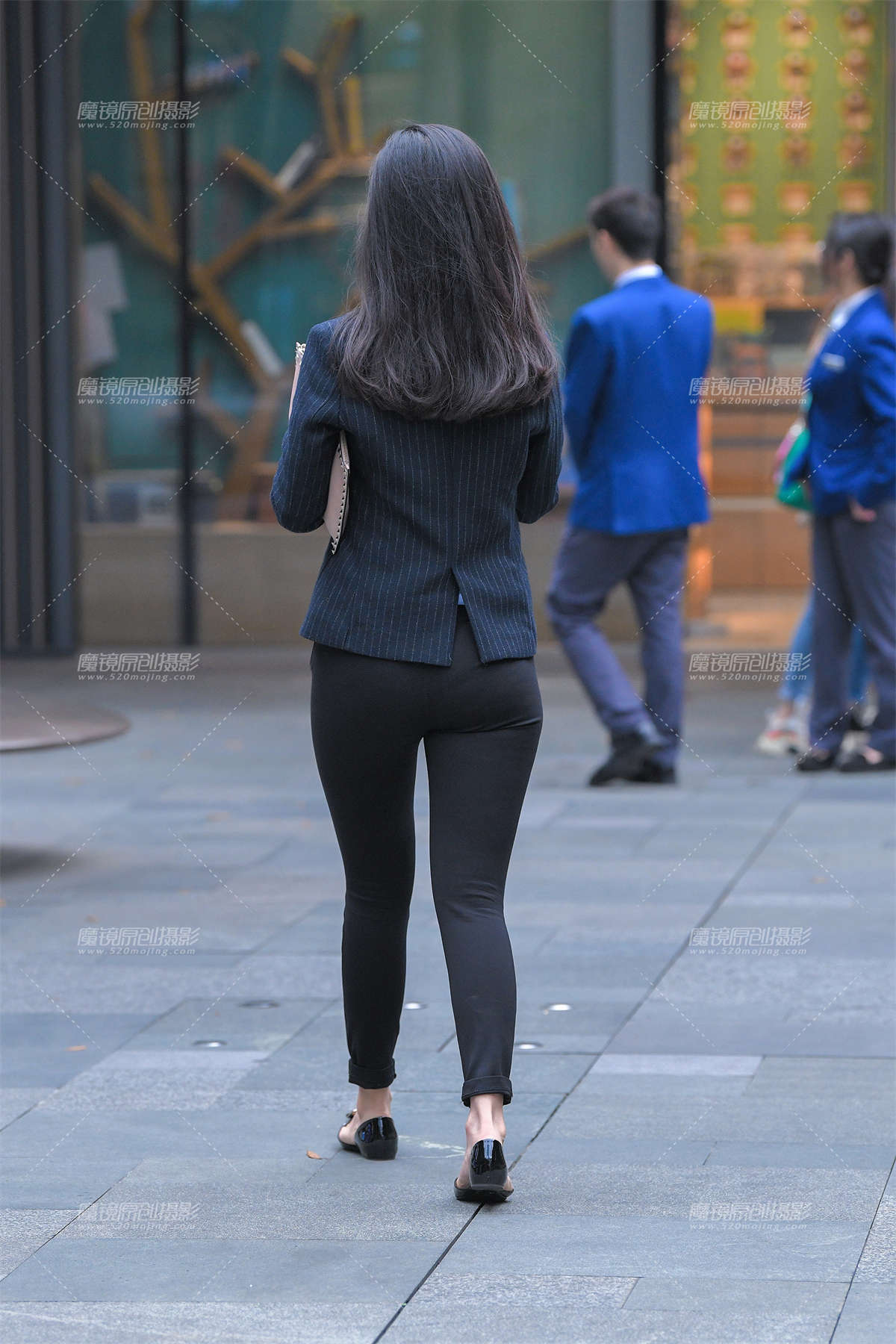 图片[2]-紧致西裤，职工装熟女-日更街拍