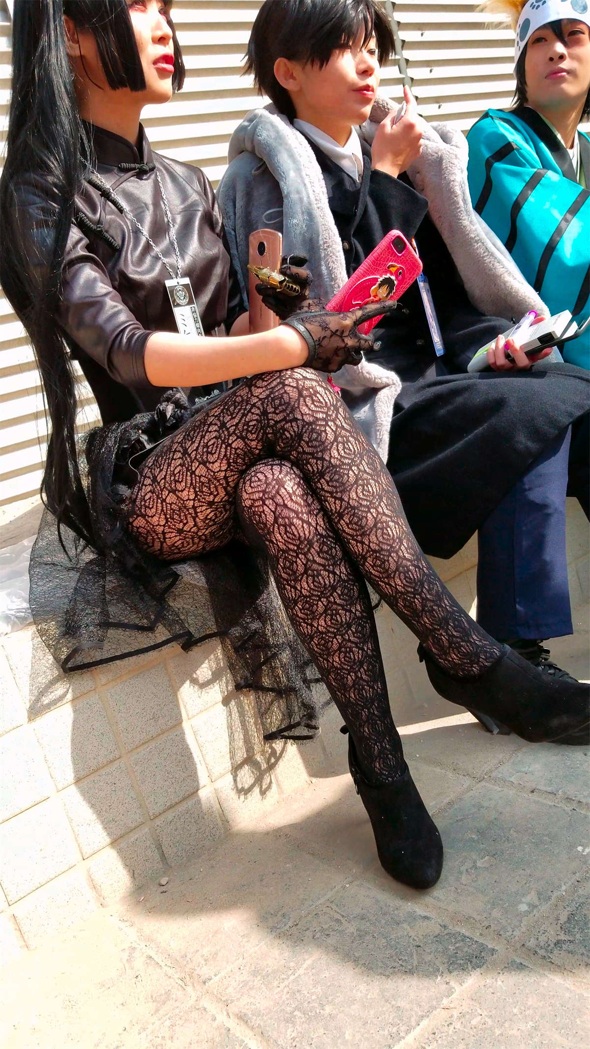 超性感街拍黑丝cosplay美女-日更街拍