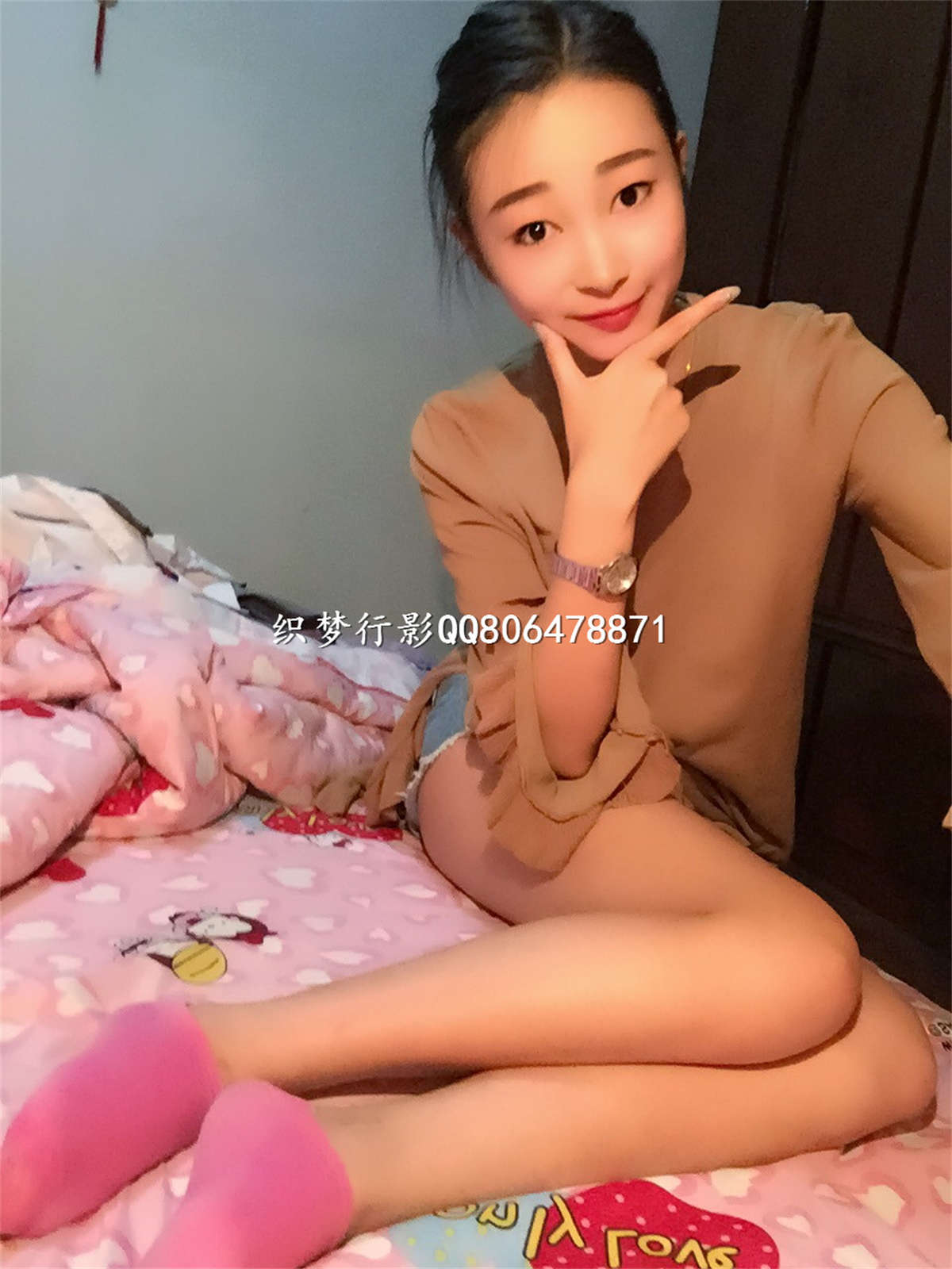 图片[2]-织梦行影摄影作品 第039期 宿舍粉红棉袜-日更街拍