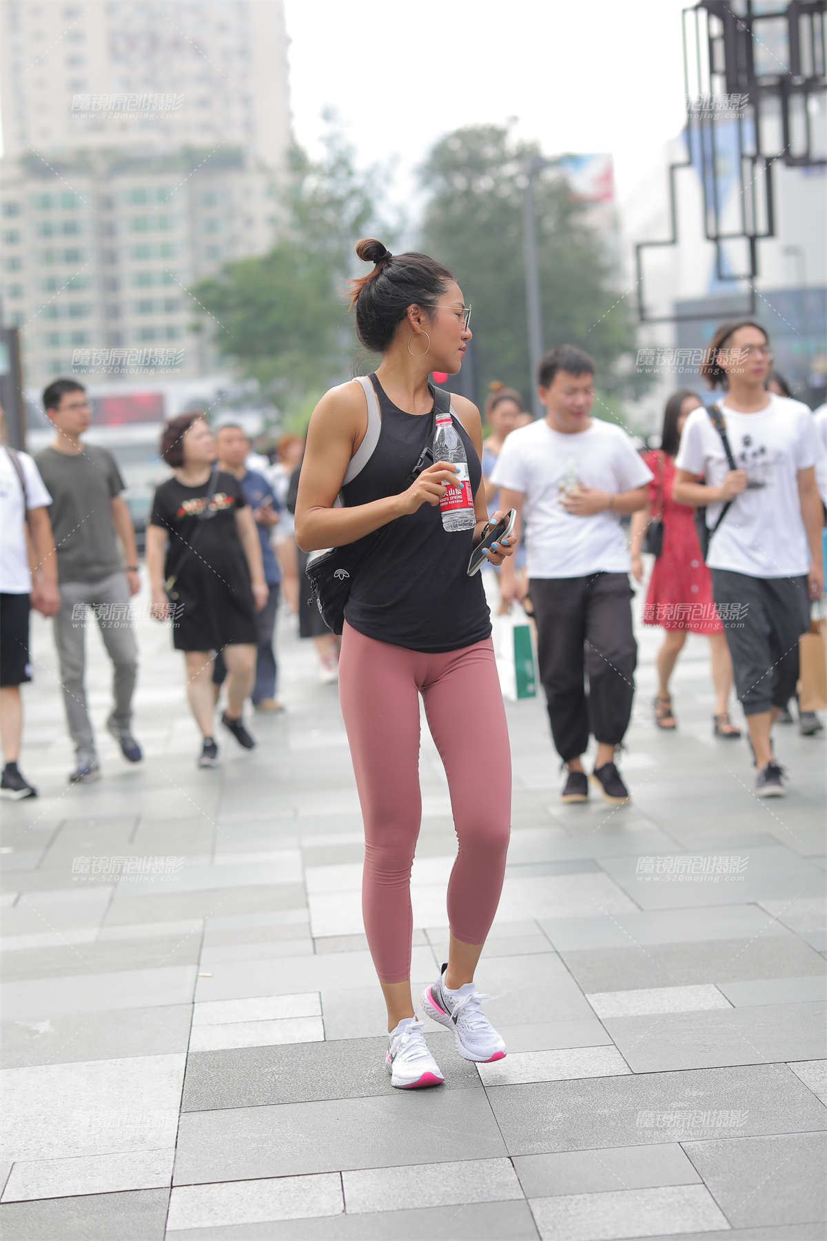 【凯恩赛贴】红色瑜伽裤-日更街拍