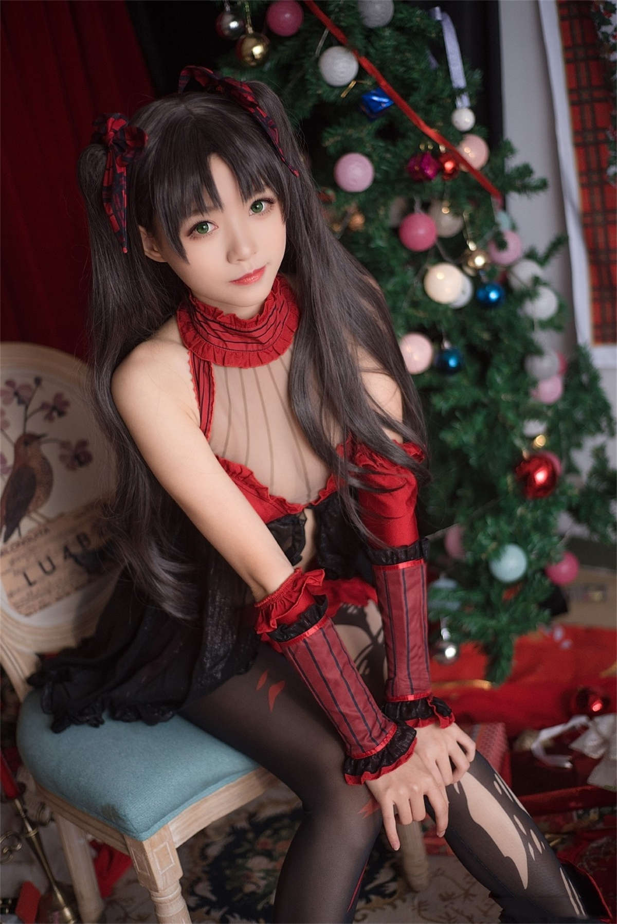 图片[2]-大大卷卷小卷 内衣双马尾-日更街拍