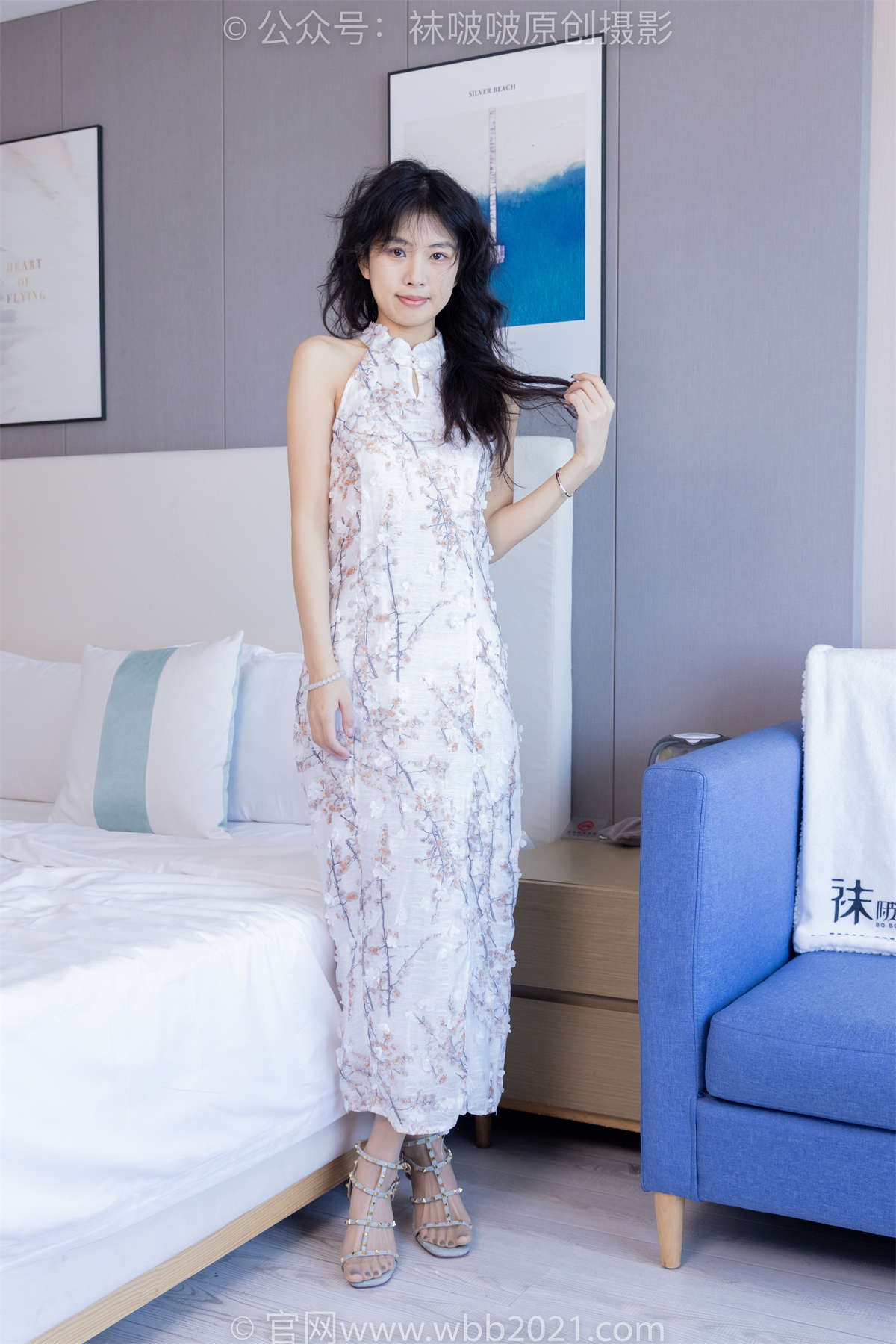 袜啵啵 No.536 奶油-高跟鞋、薄肉丝（脚尖微加固款）、裸足（黑色美甲）、裸足淋酸奶剧情 花絮剧情版-日更街拍