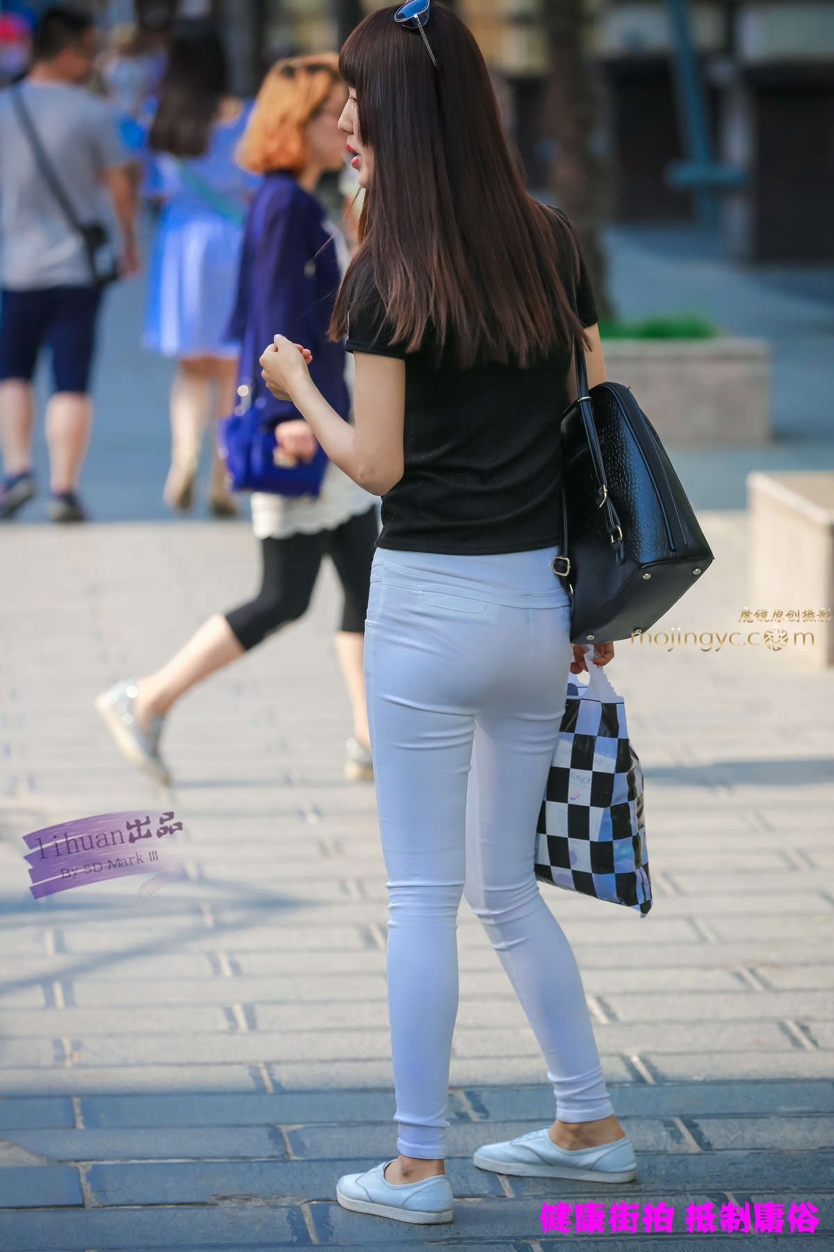 图片[2]-李欢原创-白裤，紧致（14P）-日更街拍