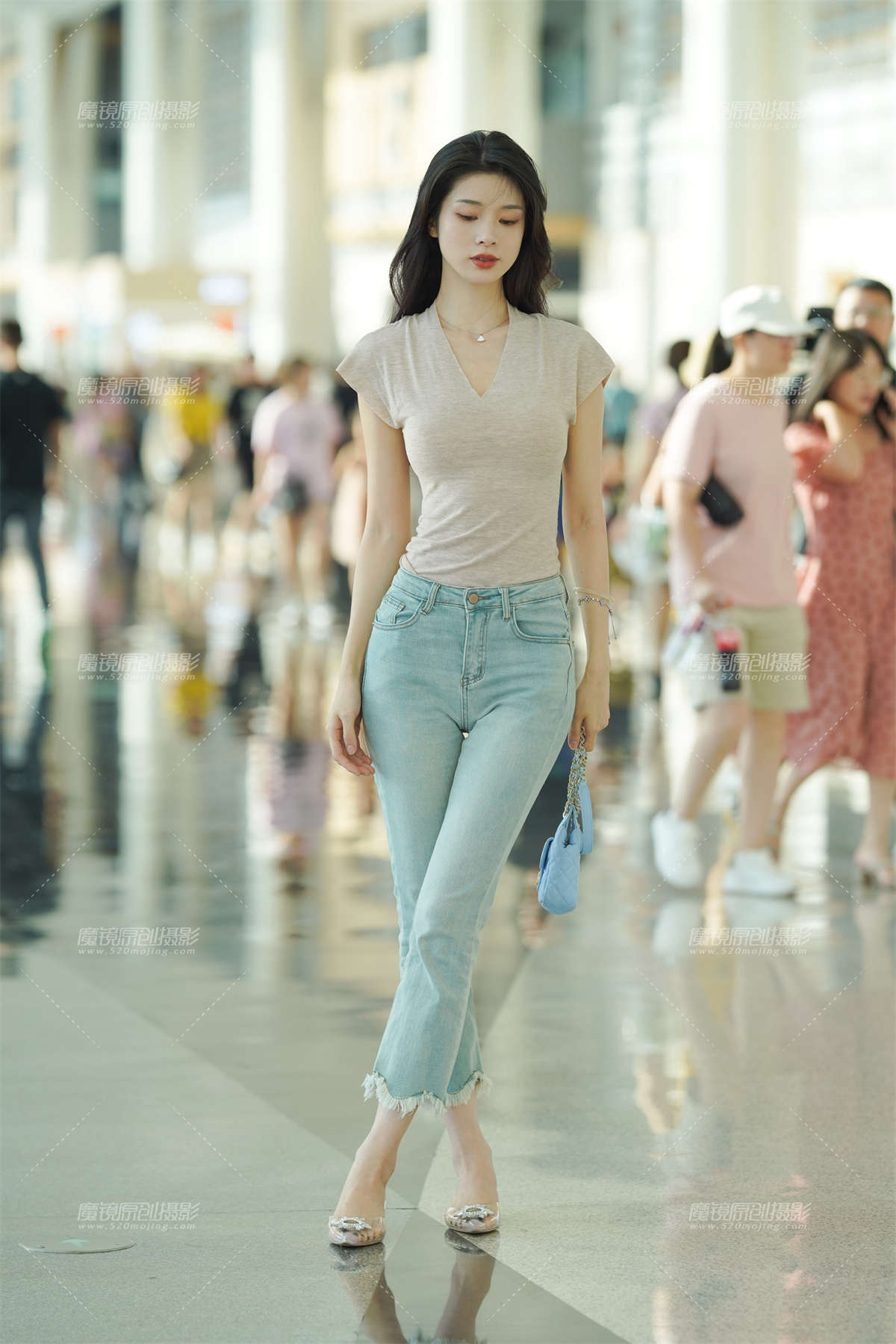 清新脱俗不染尘埃-日更街拍