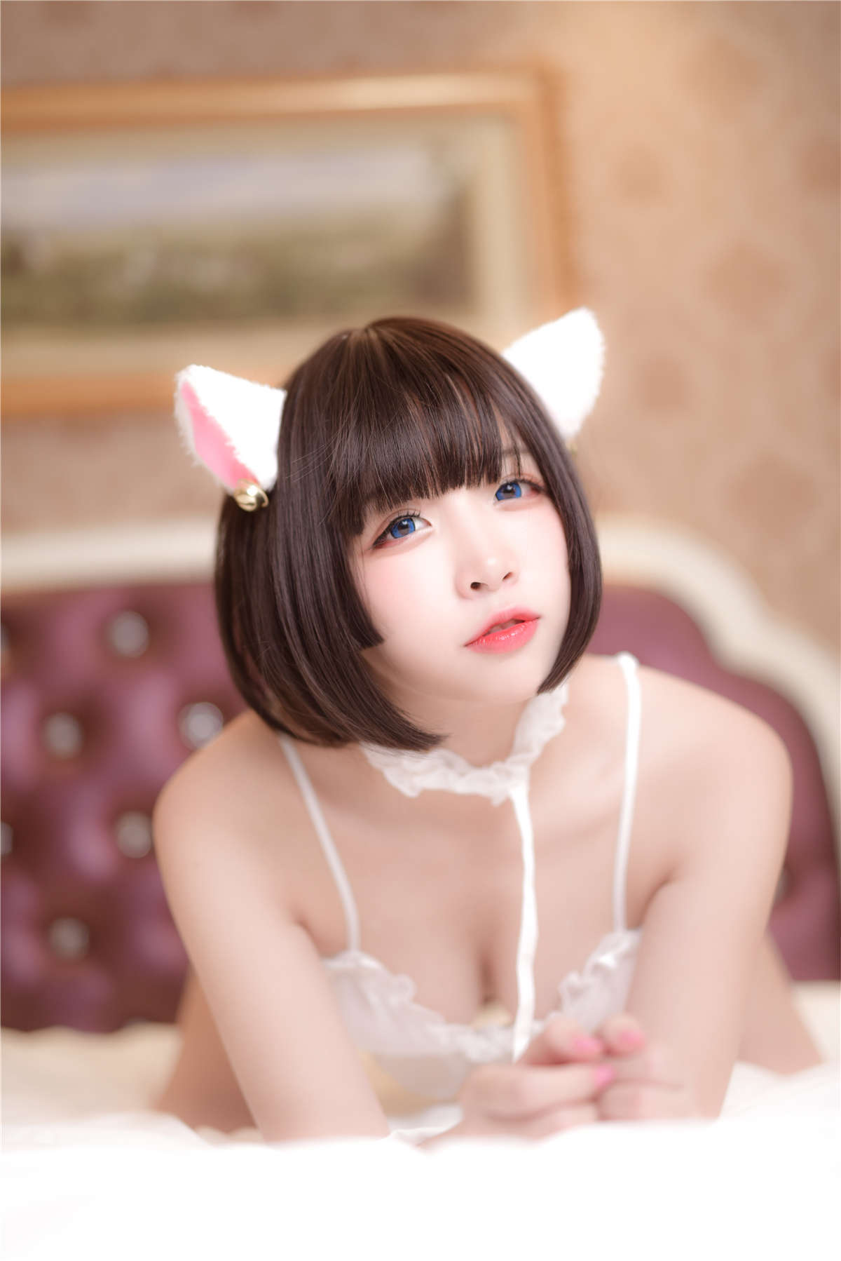 高产型Coser-二佐Nisa  私房雪纺睡衣-日更街拍
