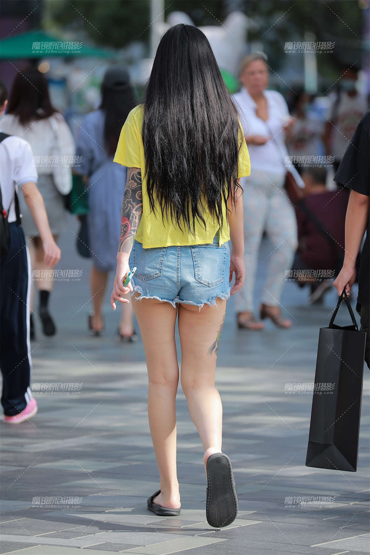 图片[2]-牛仔热裤Y Y女友-日更街拍