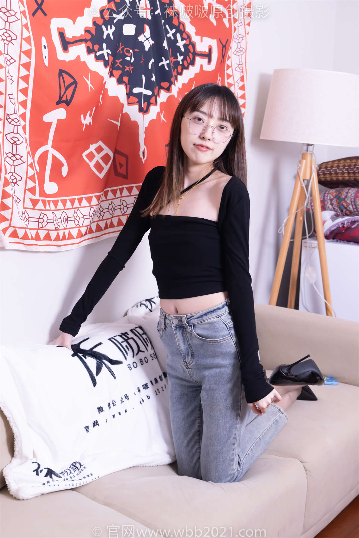 图片[2]-袜啵啵 No.547 稚予-高跟鞋、薄灰丝（脚尖加固款）、裸足（粉色美甲）、裤里丝 花絮版-日更街拍