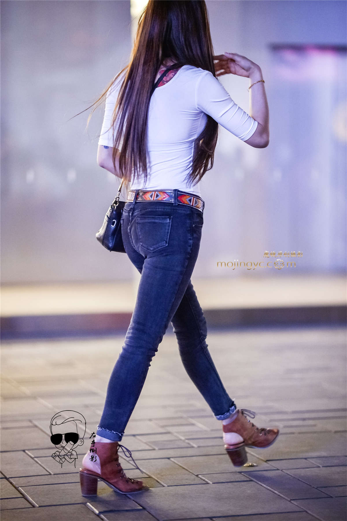 图片[2]-牛仔紧绷显美臀{2017-5-13-9p}-日更街拍