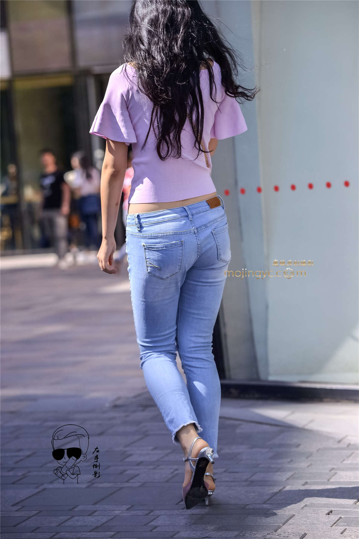 图片[2]-牛仔美臀迷人{2017-5-28-12p}-日更街拍