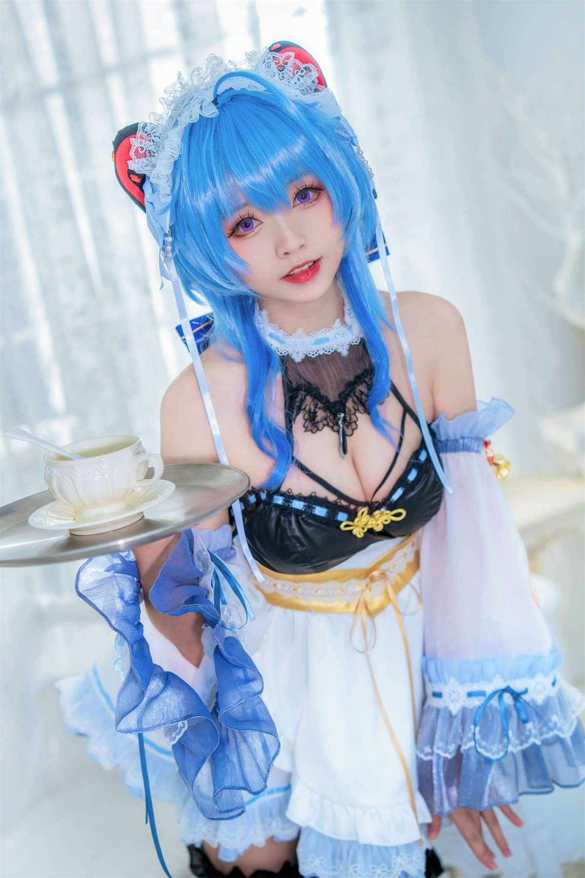 图片[2]-大大卷卷小卷 甘雨女仆-日更街拍