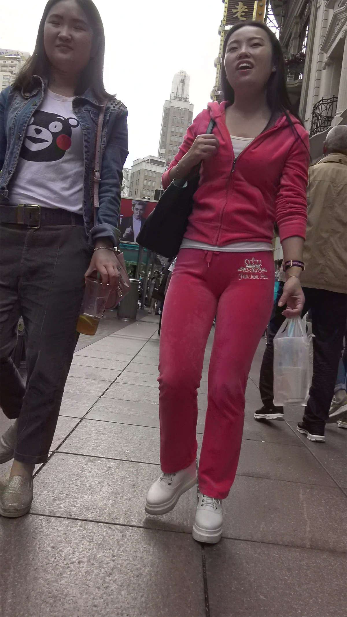 图片[2]-超级饱满美三角粉红色套装韵味美女-日更街拍