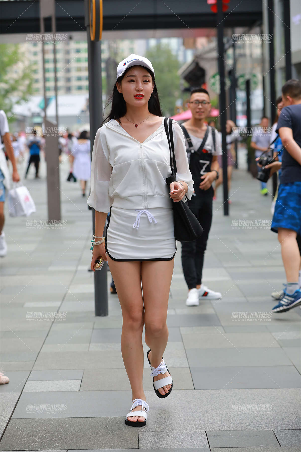 性感，诱惑，超短包臀裙套装-日更街拍