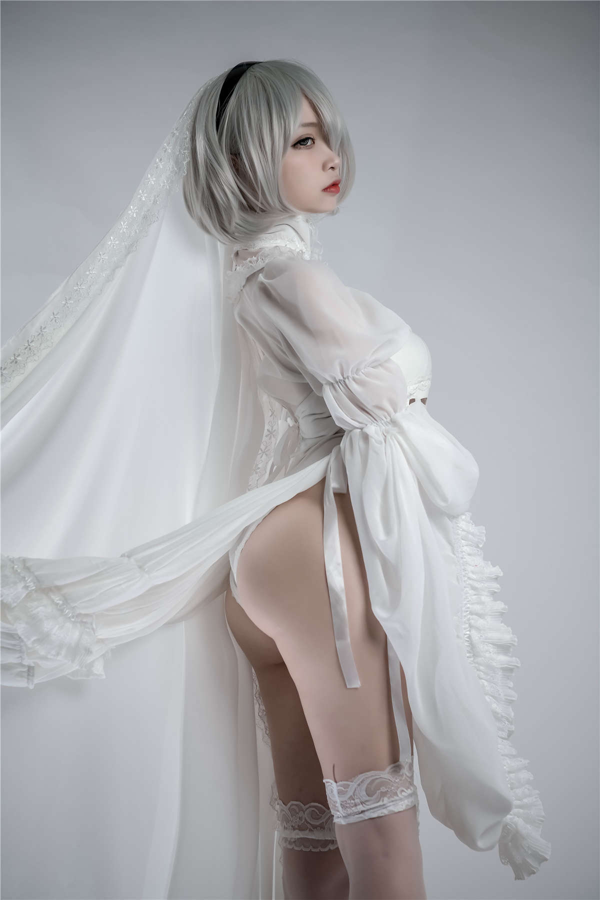 图片[2]-高产型Coser-二佐Nisa  2b同人花嫁-日更街拍