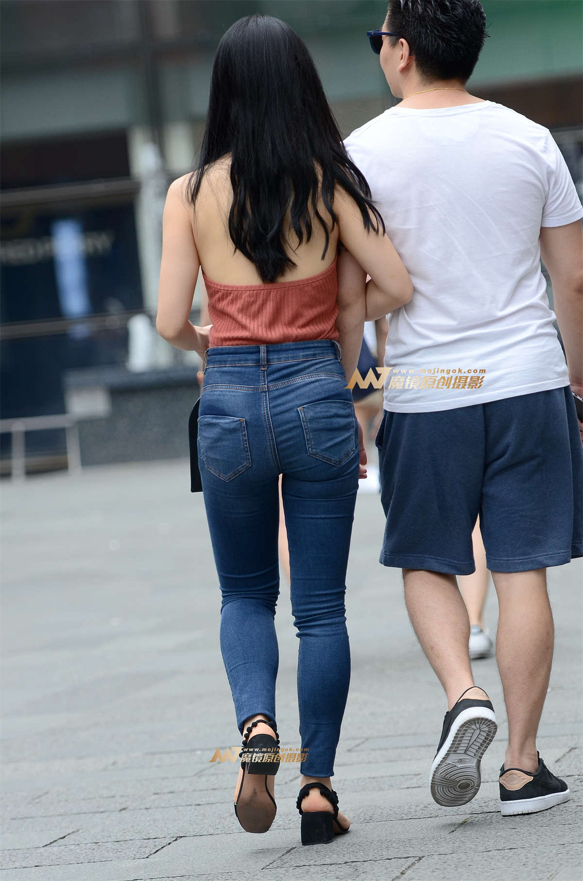 低V领，蓝紧牛插图1