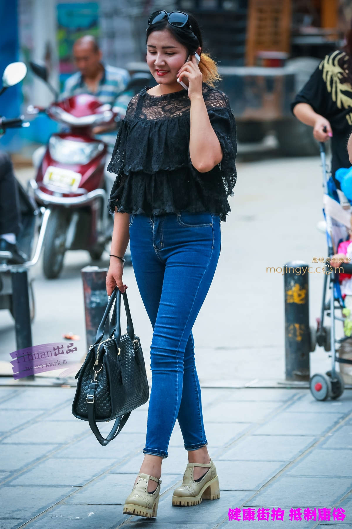 李欢原创-牛仔，丰腴（16P）-日更街拍