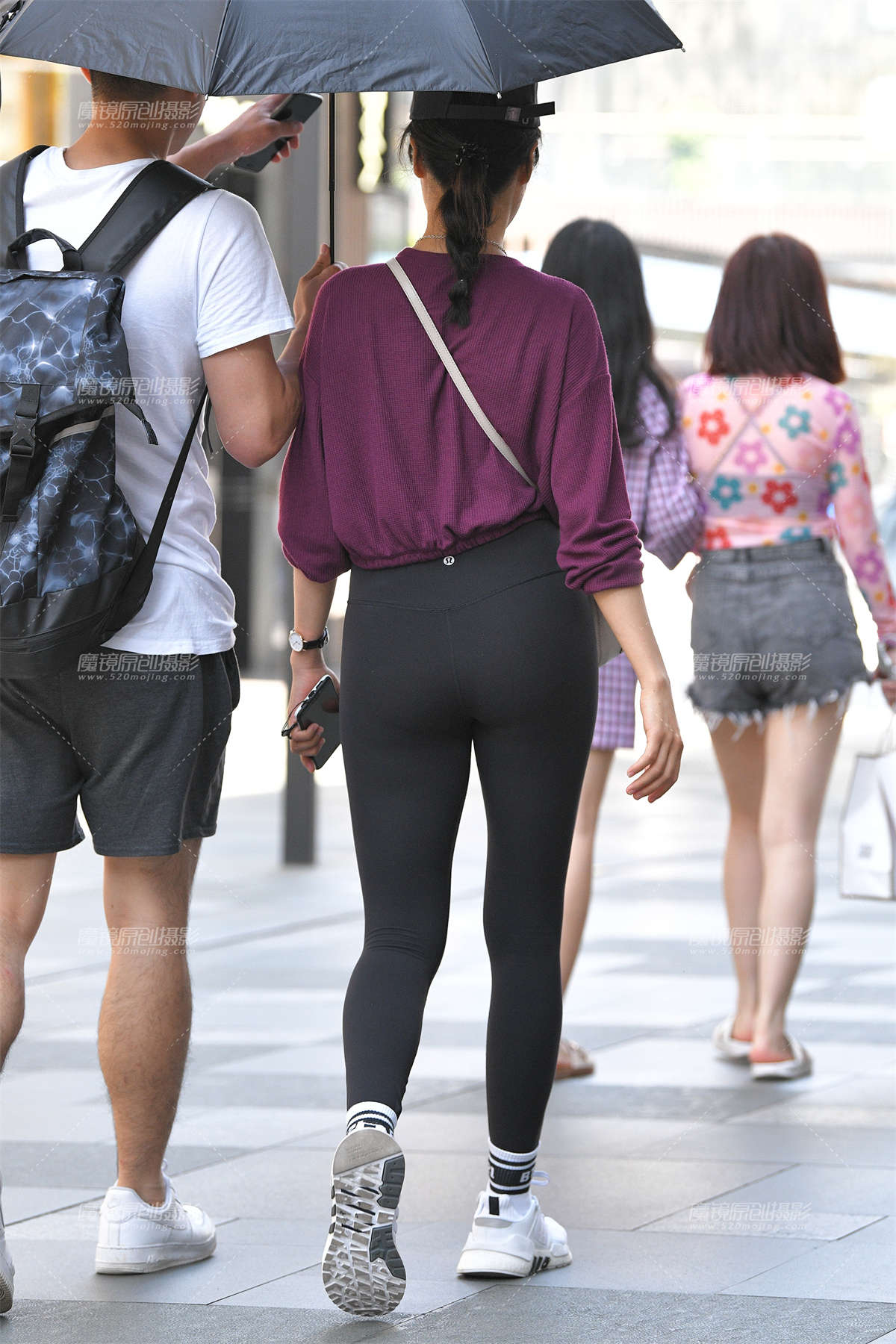 图片[2]-黑色瑜伽裤-日更街拍