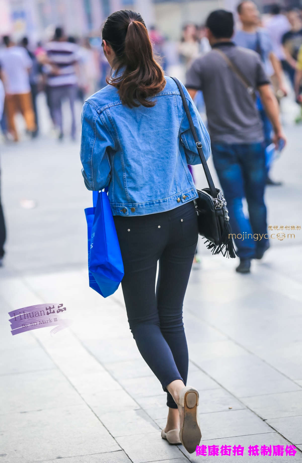 李欢原创-牛仔，紧翘（9P）-日更街拍