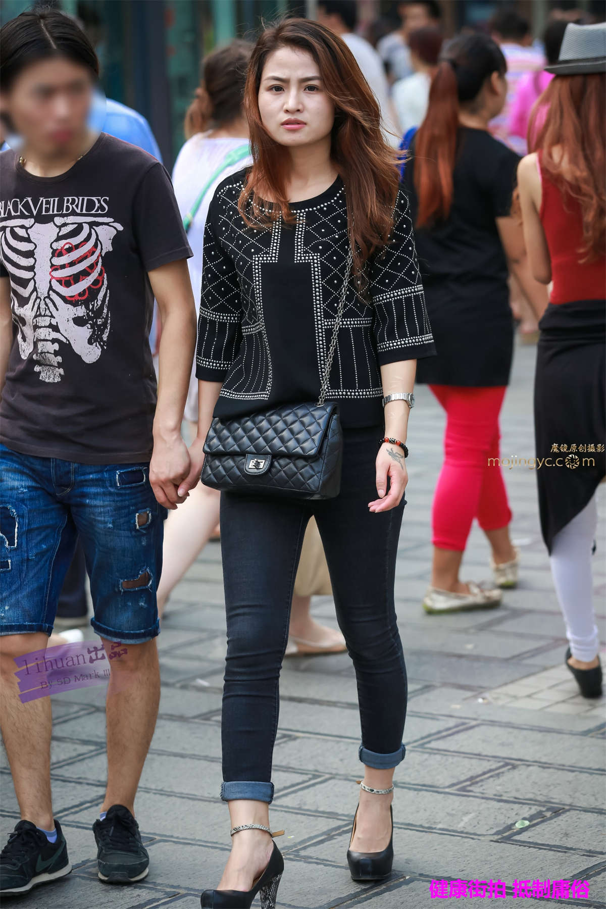 李欢原创-牛仔，紧翘（12P）-日更街拍