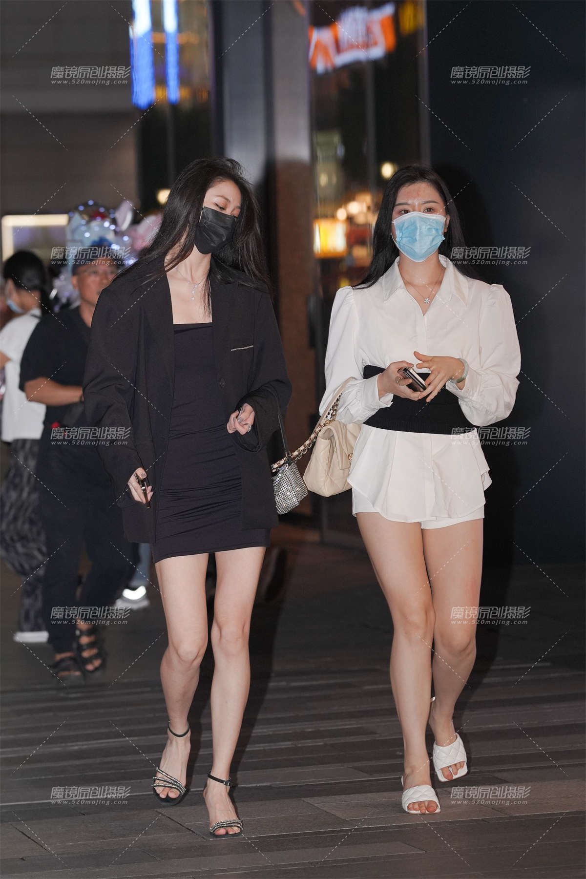 漂亮 可惜戴口罩-日更街拍