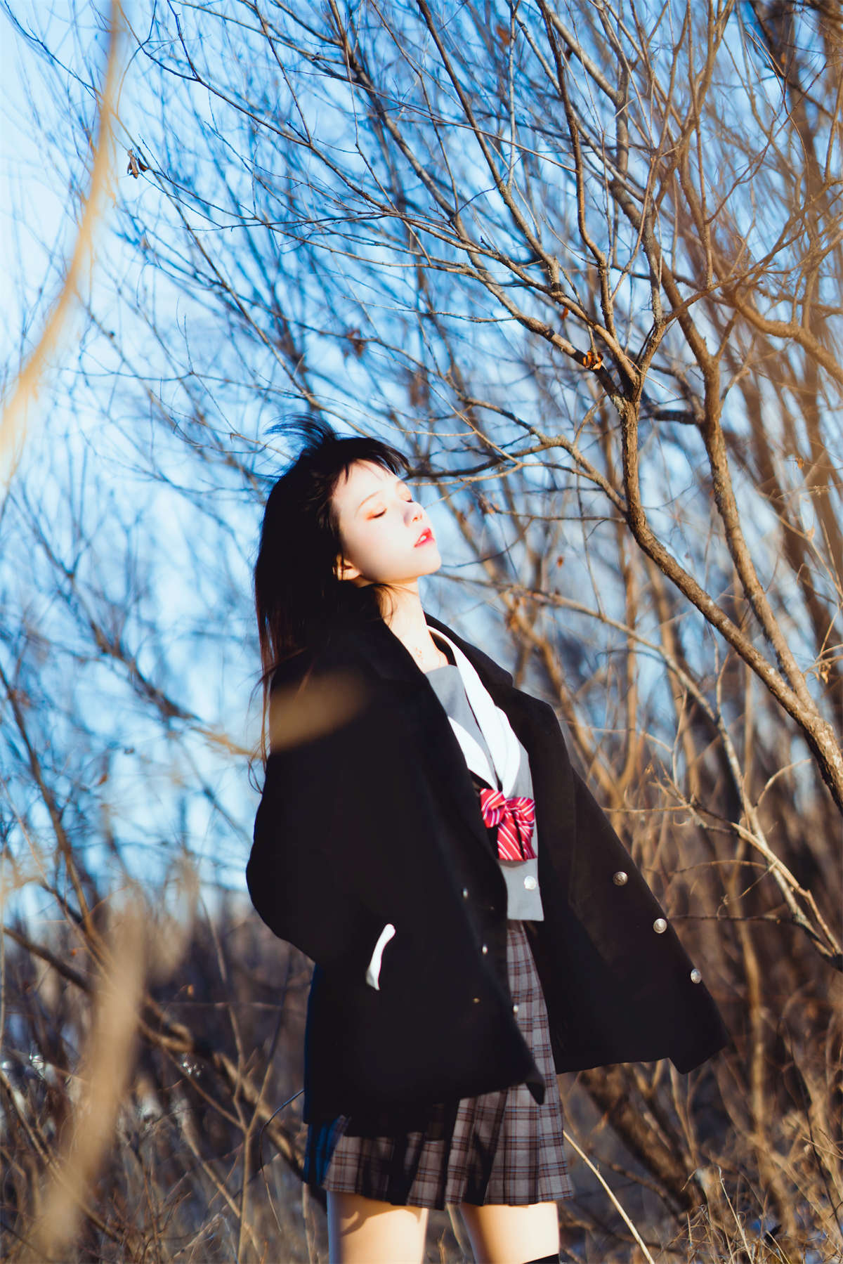 桜桃喵 - 雾雪-日更街拍