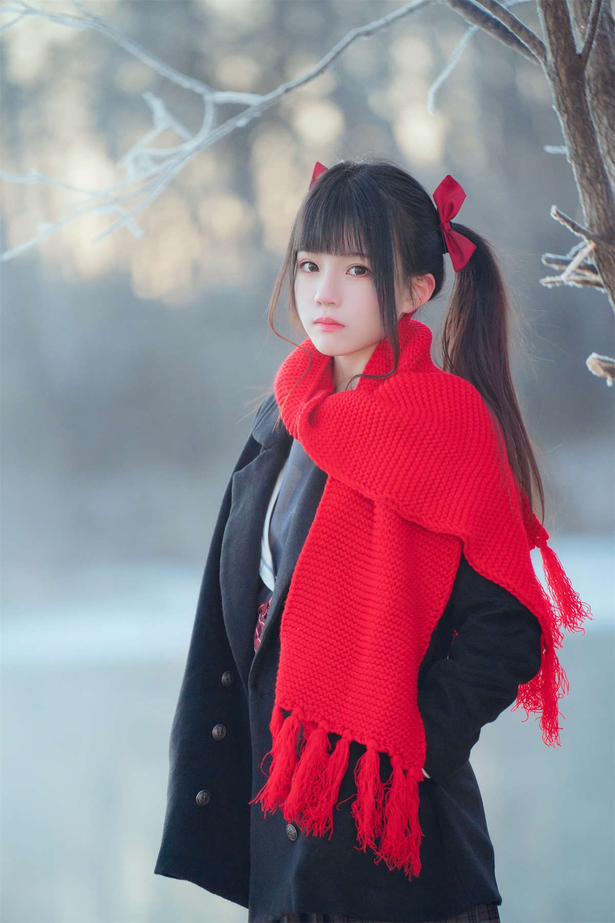 图片[2]-桜桃喵 – 雾雪-日更街拍