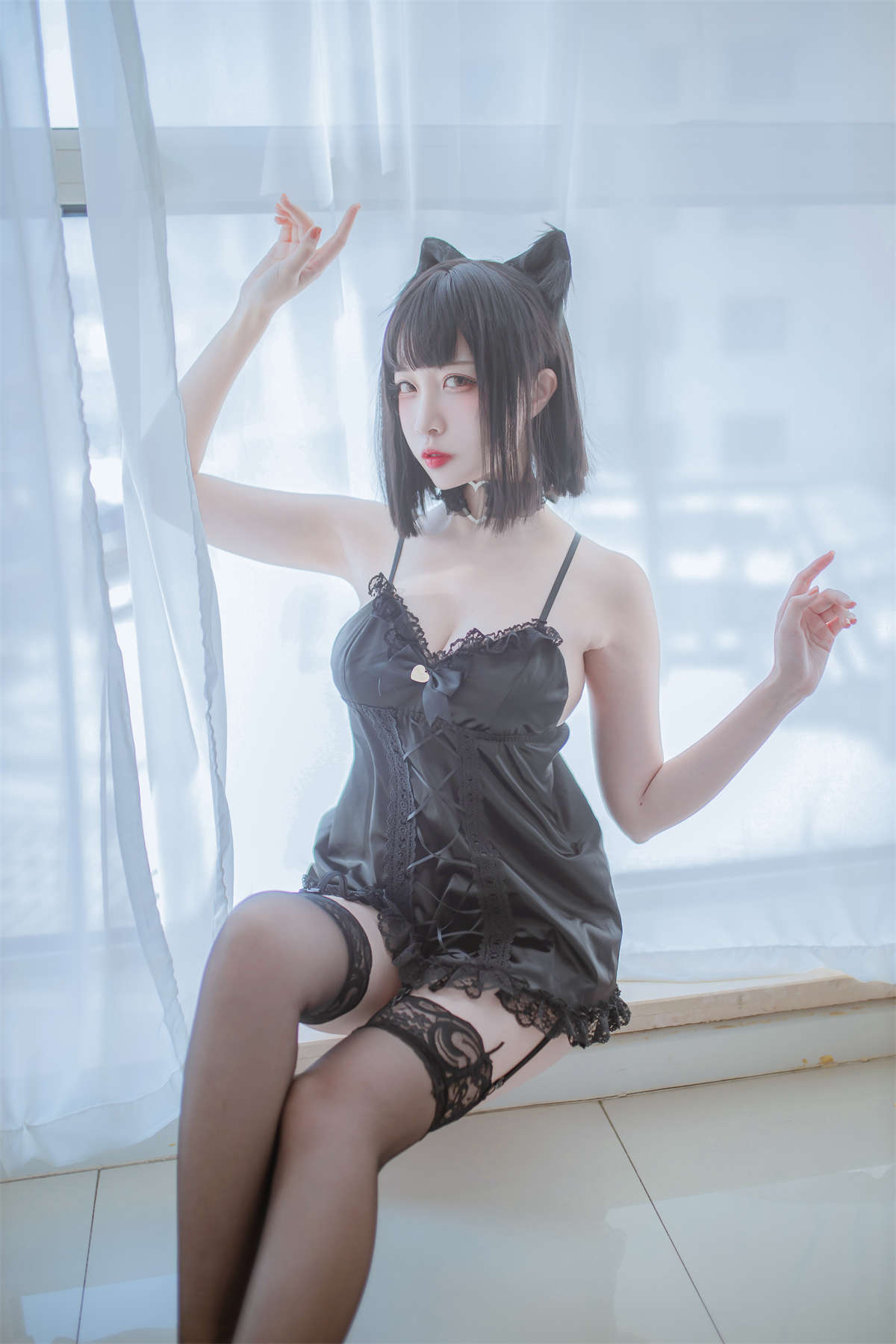 椎名莜 No.16 私房双人猫耳-日更街拍